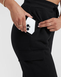 All Day Lightweight Cargo Joggers | Black