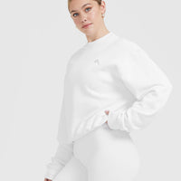 All Day Lightweight Oversized Sweatshirt | White