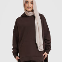 All Day Longline Hoodie | 70% Cocoa