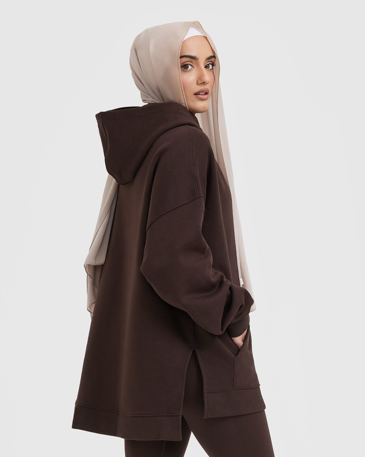 All Day Longline Hoodie | 70% Cocoa