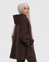 All Day Longline Hoodie | 70% Cocoa