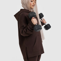 All Day Longline Hoodie | 70% Cocoa