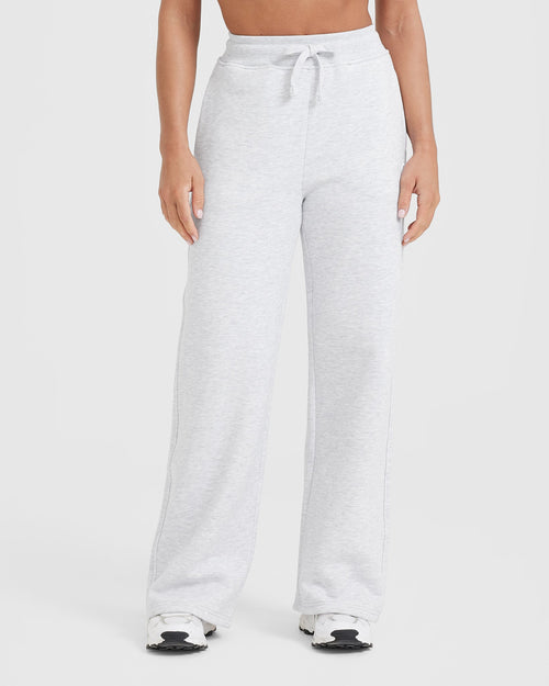 Oner Modal All Day Straight Leg Joggers | Light Grey Marl