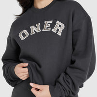 All Day Varsity Oversized Sweatshirt | Coal