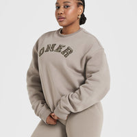 All Day Varsity Oversized Sweatshirt | Minky