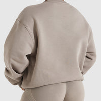 All Day Varsity Oversized Sweatshirt | Minky