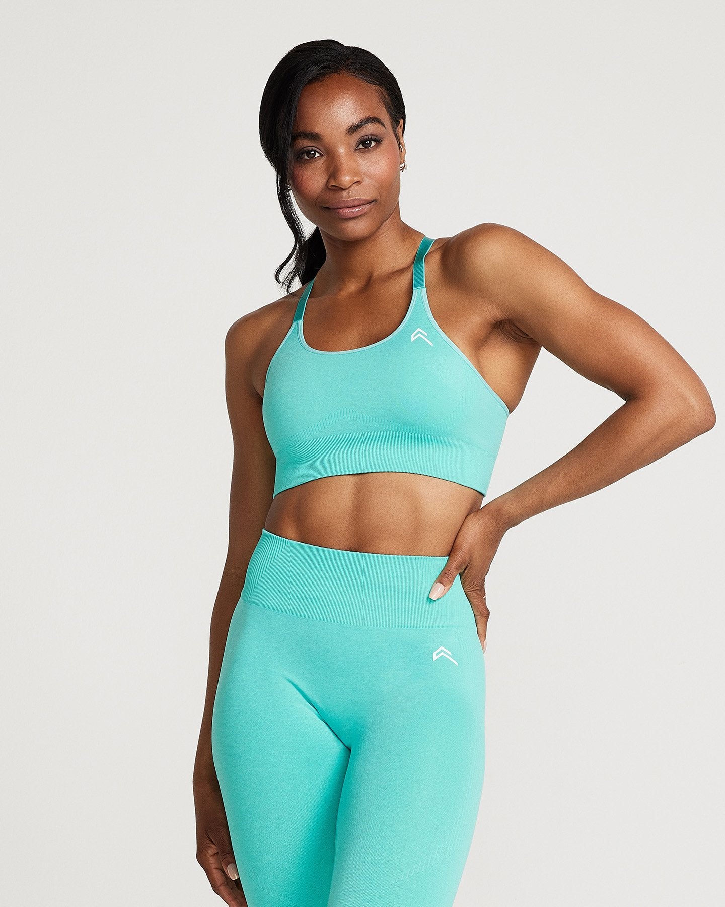 Classic Seamless Sports Bra | Lagoon Marl