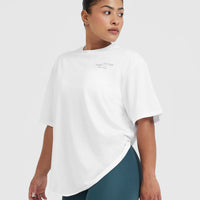 Classic Lifters Graphic Oversized Lightweight T-Shirt | White