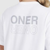 Classic Mirror Graphic Oversized T-Shirt | White