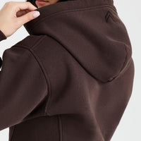 Classic Lounge Cropped Zip Through Hoodie | 70% Cocoa