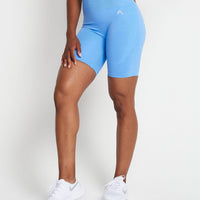 Classic Seamless Cycling Shorts | Blue Marl