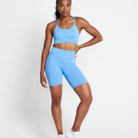 Classic Seamless Cycling Shorts | Blue Marl
