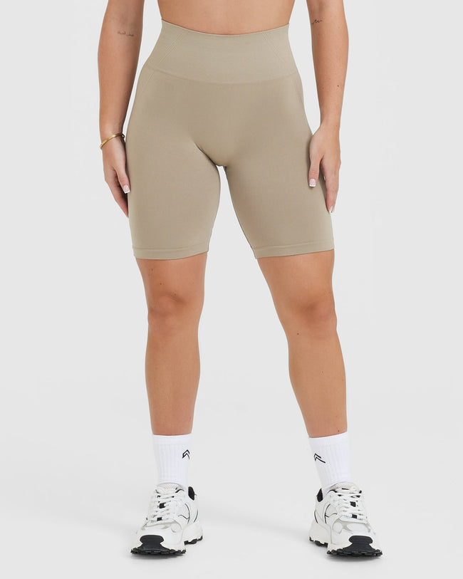 Effortless Seamless Cycling Shorts | Washed Sandstone