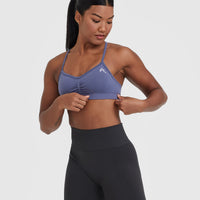 Effortless Strappy Bralette | Slate Blue