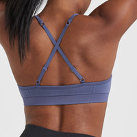 Effortless Strappy Bralette | Slate Blue