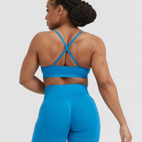 Effortless Strappy Bralette | Tropical Blue