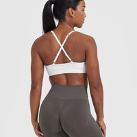 Effortless Strappy Bralette | White
