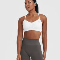 Effortless Strappy Bralette | White
