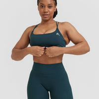 Everyday Cross Over Bralette | Oil Blue