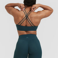 Everyday Cross Over Bralette | Oil Blue