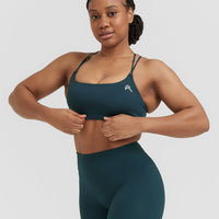 Everyday Cross Over Bralette | Oil Blue