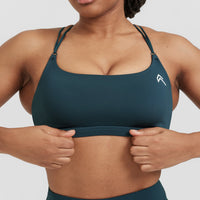 Everyday Cross Over Bralette | Oil Blue