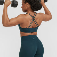 Everyday Cross Over Bralette | Oil Blue