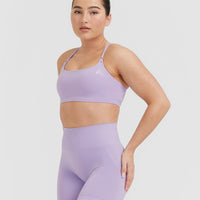 Everyday Cross Over Bralette | Wisteria Purple