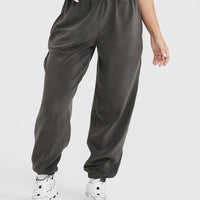 Fleece Oversized Jogger | Deep Taupe
