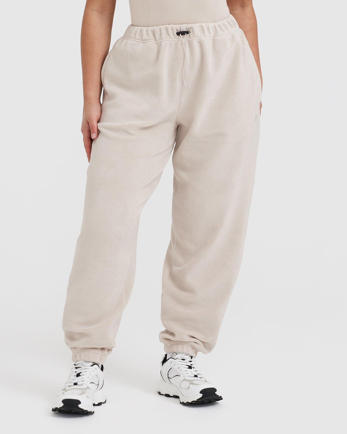 Fleece Oversized Joggers | Sand