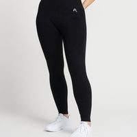 Classic Seamless Leggings | Black Marl