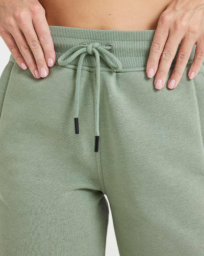 Classic Lounge Straight Leg Joggers | Sage