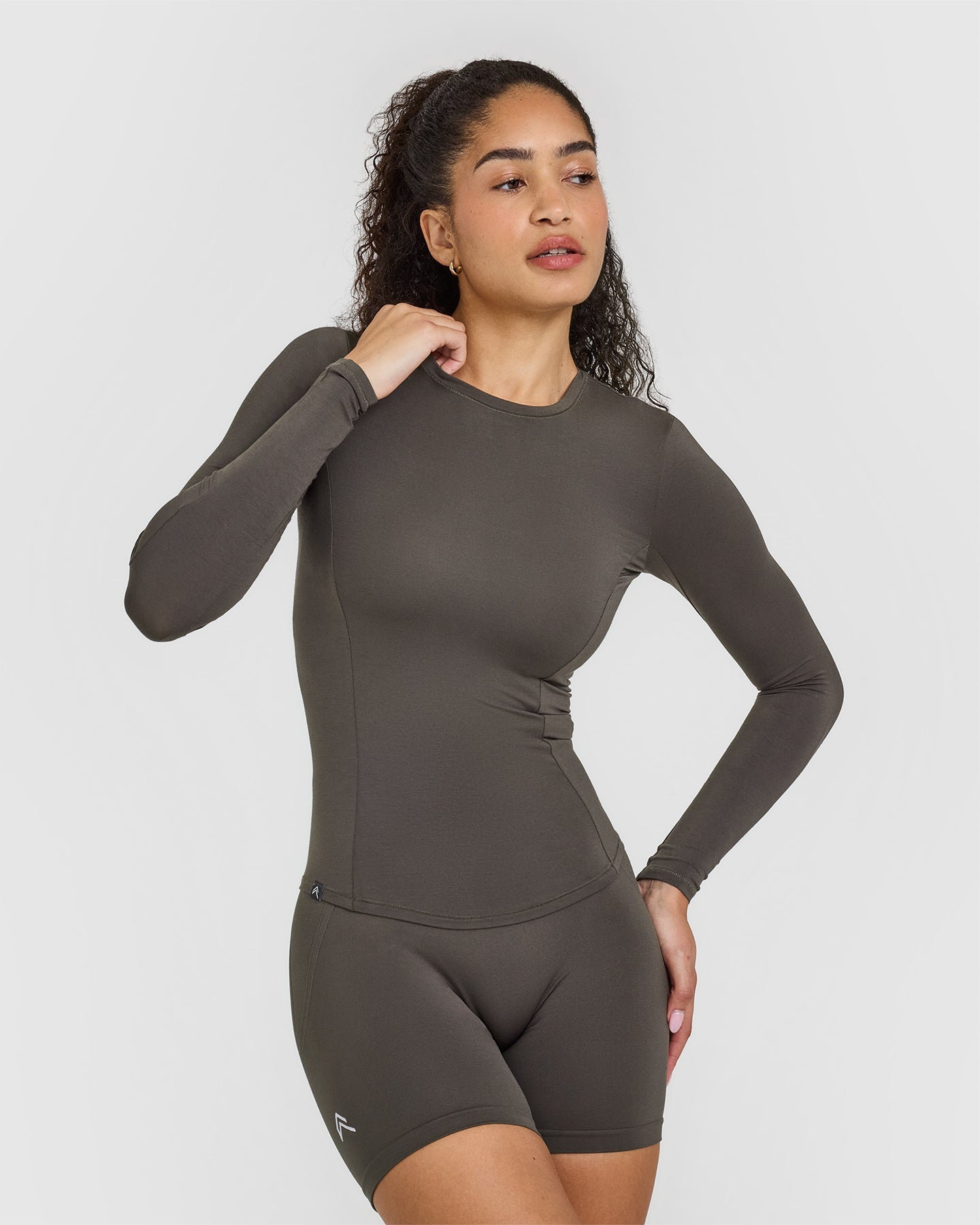 Mellow™ Soft Long Sleeve Top | Deep Taupe