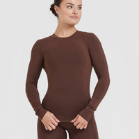 Mellow™ Soft Long Sleeve Top | Espresso