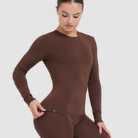Mellow™ Soft Long Sleeve Top | Espresso
