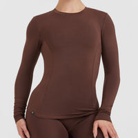 Mellow™ Soft Long Sleeve Top | Espresso