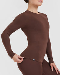 Mellow™ Soft Long Sleeve Top | Espresso