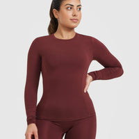 Mellow™ Soft Long Sleeve Top | Mulled Wine