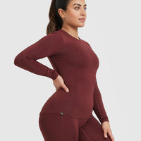 Mellow™ Soft Long Sleeve Top | Mulled Wine