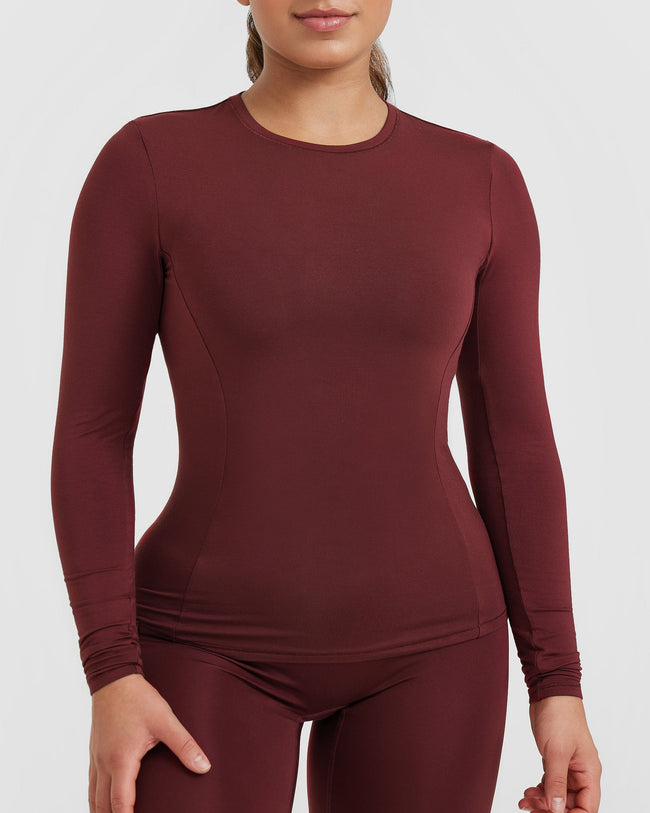 Mellow™ Soft Long Sleeve Top | Mulled Wine