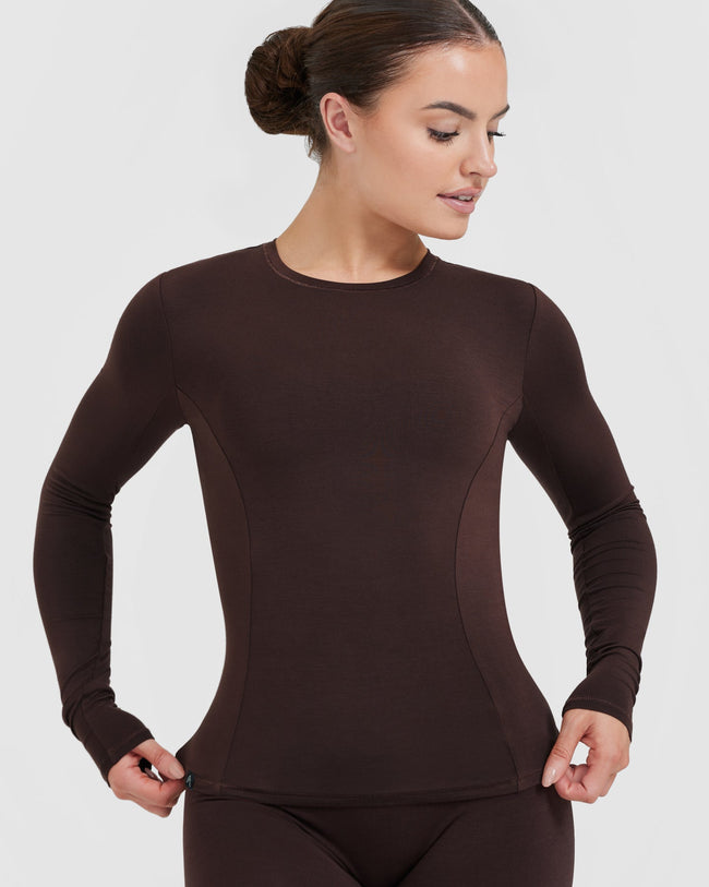 Mellow™ Soft Long Sleeve Top | 70% Cocoa