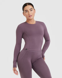 Mellow™ Soft Mid Long Sleeve Top | Vintage Purple