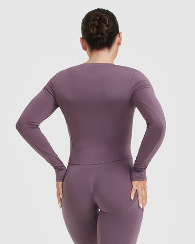 Mellow™ Soft Mid Long Sleeve Top | Vintage Purple