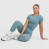 Mellow™ Soft Mid Short Sleeve T-Shirt | Steel Blue