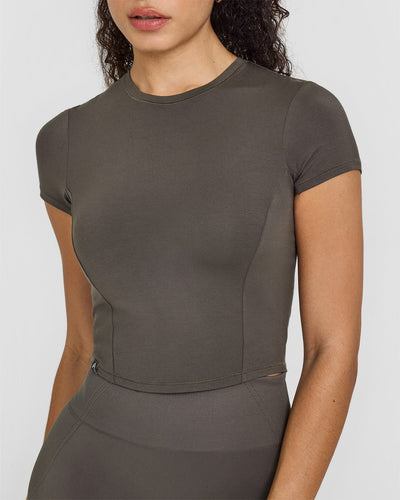 Mellow™ Soft Mid Short Sleeve T-Shirt | Deep Taupe