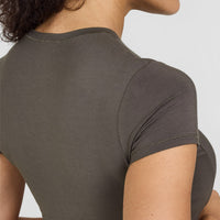 Mellow™ Soft Mid Short Sleeve T-Shirt | Deep Taupe