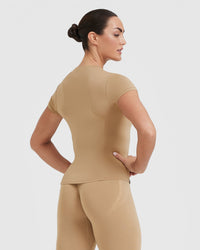 Mellow™ Soft Short Sleeve T-Shirt | Dune Brown