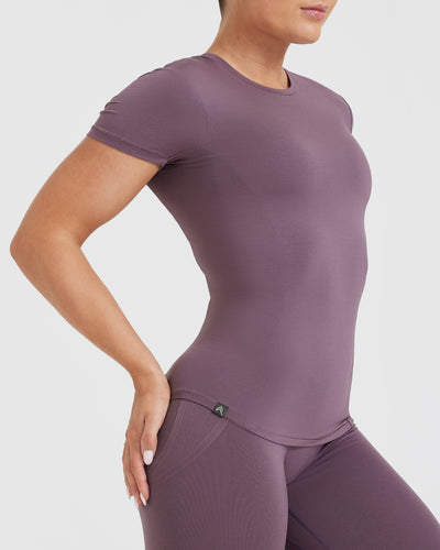 Mellow™ Soft Short Sleeve T-Shirt | Vintage Purple