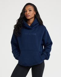 Classic Lounge Oversized Hoodie | Midnight
