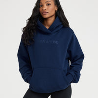 Classic Lounge Oversized Hoodie | Midnight